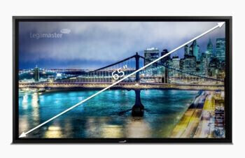 Legamaster STX6550 - 65" - elektrisch HV freistehend, e-Screen Businesslösung- 4K UHD