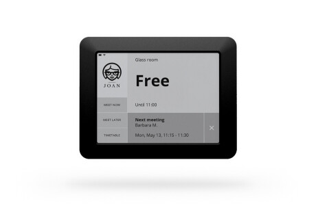 JOAN 6 - 6'' Interaktives Meetingraum-Touchscreen LED-Infodisplay - Raumbuchungssystem, schwarz