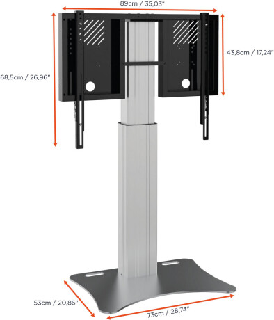 celexon Expert elektrisch höhenverstellbarer Display-Ständer Adjust-4275PS - 50cm