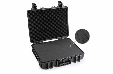 B&W Hartschalenkoffer Typ 6040 mit Würfelschaum, schwarz