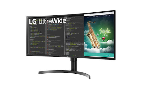 LG 35WN75C-B 35'' Ultrawide Curved-Monitor mit 5ms und QHD