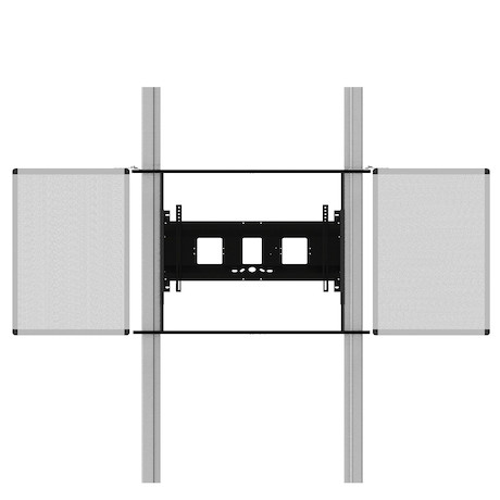 celexon Expert manuelles 2-Säulen-Pylonensystem Adjust-6586W für Displays mit Flügeln