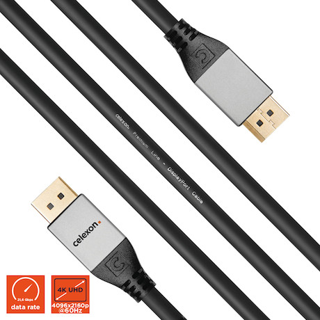 celexon DisplayPort Kabel 4K 3,0m - Professional Line