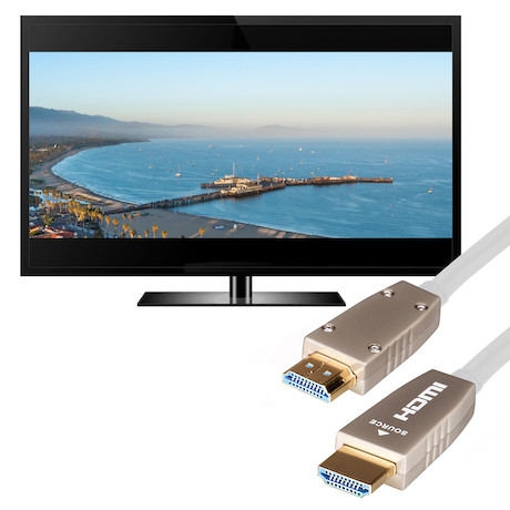 celexon UHD Optical Fibre HDMI 2.0b Active Kabel 10m, weiß - Demo