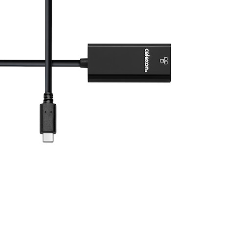 celexon USB-C zu Ethernet Adapter, schwarz