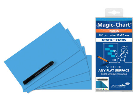 Legamaster Magic-Chart notes 10x20cm blau 100 St.