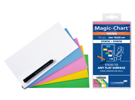 Legamaster Magic-Chart notes 10x20cm sortiert 500St.