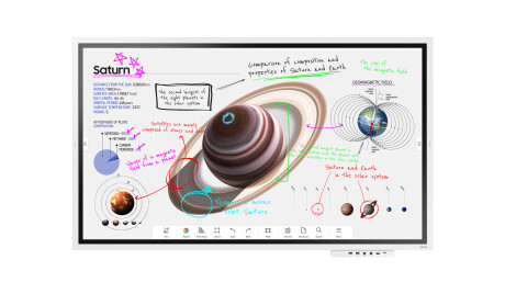 Samsung Flip Pro WM65B 65" interaktives Touchdisplay mit 4K UHD inkl. Rollwagen und Anschlussbox