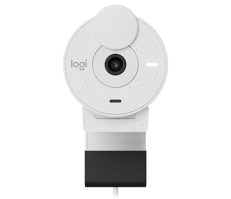 Logitech Brio 300 Full HD Webcam - 30fps, 79° FOV, 2MP, Grauweiß