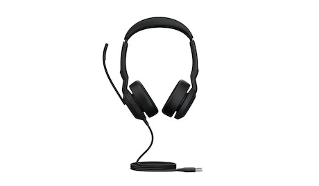 Jabra Evolve2 50 Link380a MS Stereo – schnurgebundenes Stereo Headset mit USB-A zertifiziert für Mic
