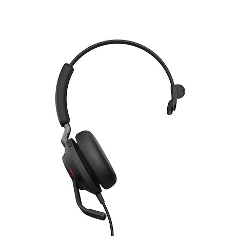 Jabra Evolve2 40 SE - Schnurgebundenes Mono Headset zertifiziert für Microsoft Teams, mit USB-A