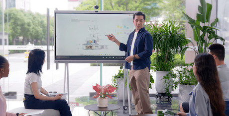 Yealink MB86-A001 White: 86" MeetingBoard, Weiß