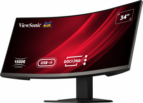 ViewSonic VG3419C 34" VA Monitor, 3440 x 1440 UWQHD, 120Hz, 3ms