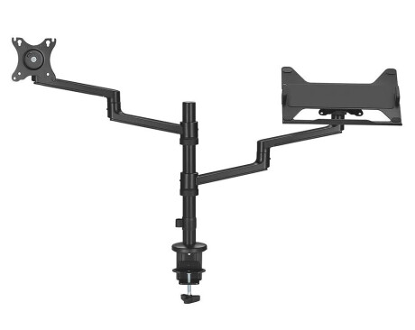 Neomounts DS20-425BL2 - vollbewegliche Tischhalterung für 17-27" Bildschirme und 11,6-17,3" Laptops