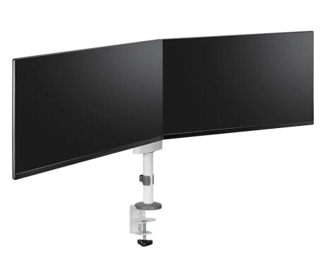 Neomounts DS60-425WH2 - vollbewegliche Tischhalterung für zwei Bildschirme bis zu 27" - schwarz