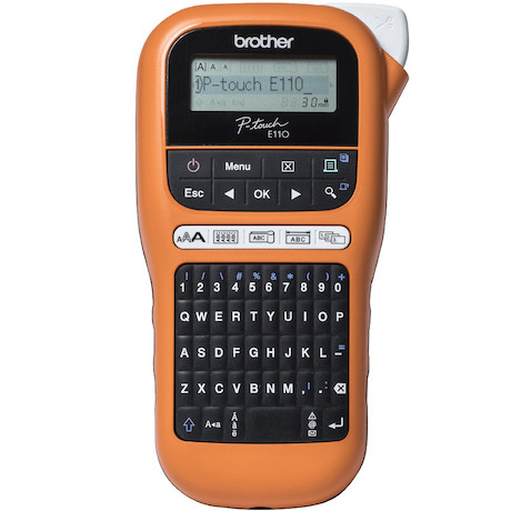 Brother PT-E110VP Industrielles Beschriftungsgerät mit Netzadapter & Hartschalenkoffer
