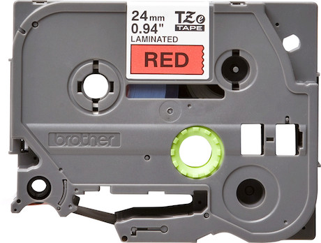 Brother TZe-451 Schriftband schwarz/rot 24mm/8m