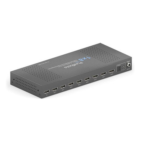 Purelink PureTools - 1x8 HDMI2.1 Splitter - 48Gbps - 8K (60Hz 4:2:0) 12 bit, Audio De-Embedding und