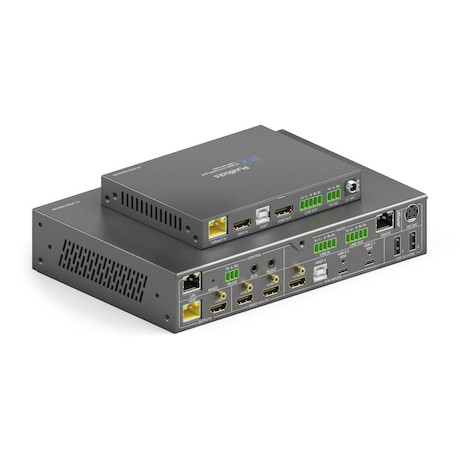Purelink 18Gbps USB-C KVM-Switcher mit Dante und Multiview, 4K (60Hz 4:4:4) über USBC / HDMI+USB, in