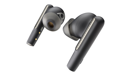 Poly Voyager Free 60+ UC USB-C Earbuds mit Touchscreen Ladecase, schwarz