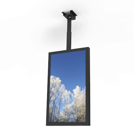 HI-ND 55" Deckenhalterung, Hochformat, schwarz
