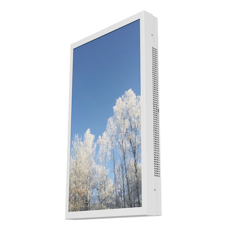 HI-ND Outdoor Displaygehäuse für LG 55XE4F, weiß