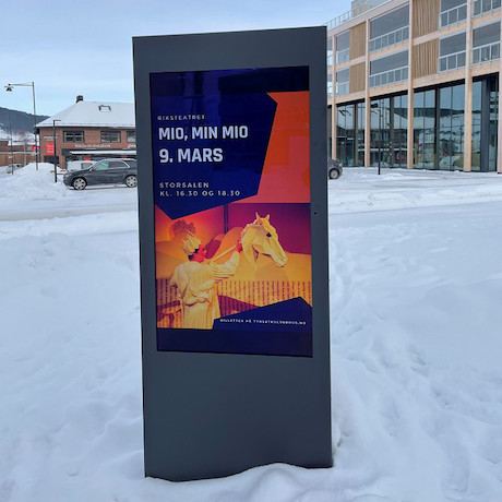 HI-ND Outdoor Displayhalterung Infostele Samsung OH55A-S