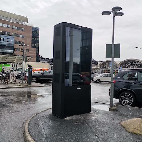 HI-ND Outdoor Displayhalterung/Infostele Dual Samsung OH75A