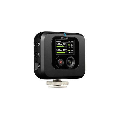 Shure MOVEMIC TWO RECEIVER KIT Set mit zwei Funk-Ansteckmikrofonen und Empfänger