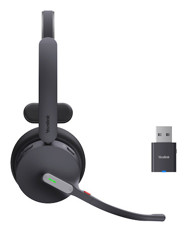 Yealink WH64 DECT & Bluetooth Hybrid Wireless Mono Headset, UC zertifiziert