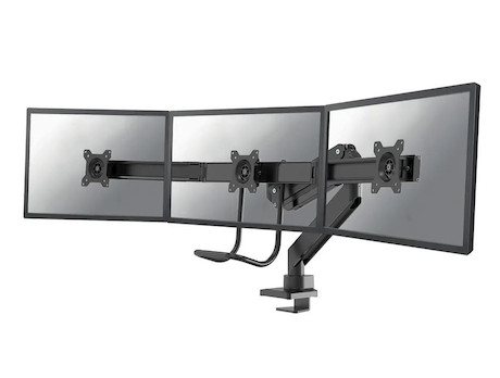 Neomounts NM-D775DX3BLACK Tischhalterung für drei Flachbildschirme bis 27" | 6 kg (pro Bildschirm)