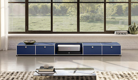 USM, Leica, celexon - Cine Collection Set 100", Stahlblau