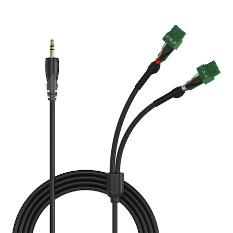 Procab CLA833 Mini jack male stereo - 2x terminal block (3p-3.81mm), 3 Meter