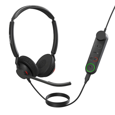 Jabra Engage 50 II Link - USB-A/USB-C - schnurgebundenes Dual Headset zertifiziert für UC-Plattforme