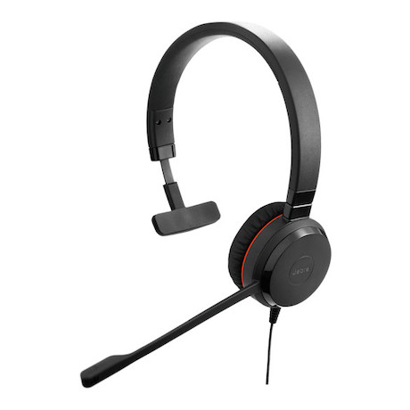Jabra Evolve 20 SE - USB-A/USB-C - schnurgebundenes Mono Headset zertifiziert für Microsoft Teams