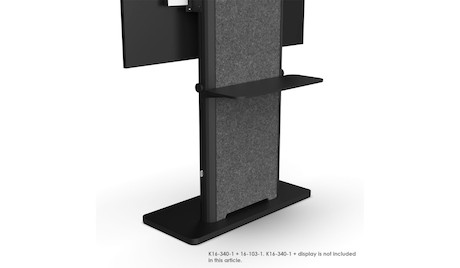 SMS EVER620 Zubehör Regal für mobilen TV Ständer, schwarz (16-103-1)