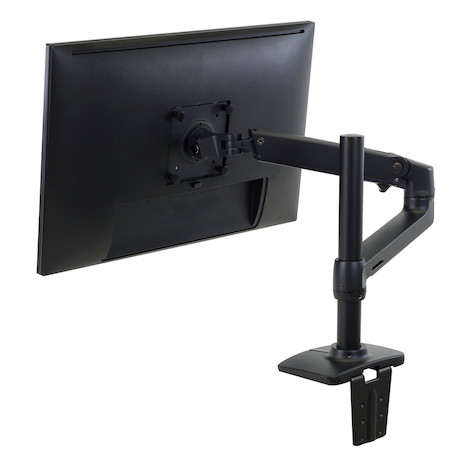 ERgotron LX Monitor Arm mit hoher Säule, Tischhalterung | Bildschirmgröße: 34" | mattschwarz
