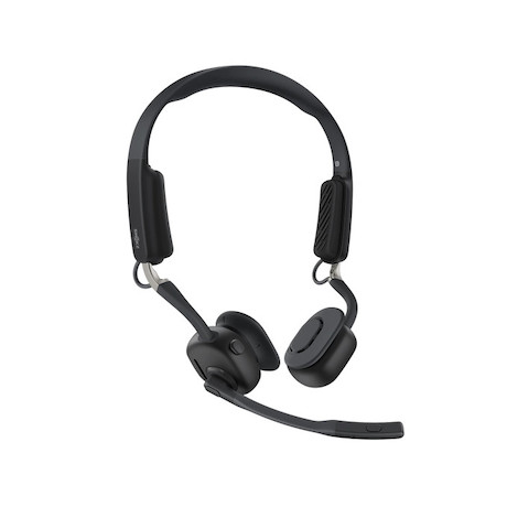 SHOKZ OpenMeet UC Open-Ear-Design Dual Bluetooth Headset | zertifieziert für UC Platformen | mit USB