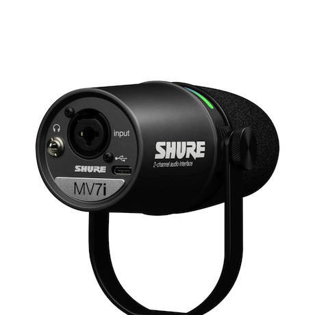 Shure MV7i Mikrofon mit integriertem Interface