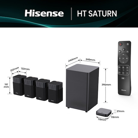 Hisense HT Saturn 4.1.2 Kanal drahtloses Heimkino Lautsprecher System