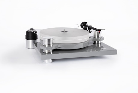 Block PS-100+ Plattenspieler in Silber