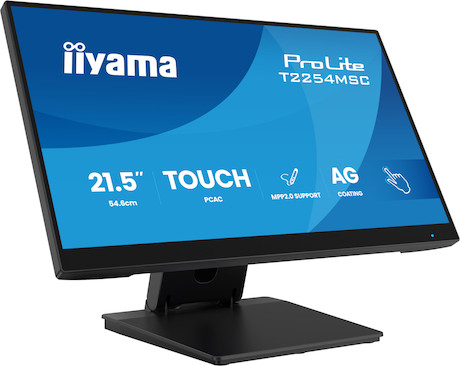 iiyama ProLite T2254MSC-B2AG 22" PCAP 10-Punkte Touchscreen-Monitor mit IPS-Panel-Technologie und An