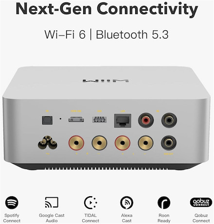 WiiM Amp Ultra Stereo-Streaming-Verstärker, silber