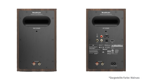 Audio Pro A28 Multiroom-Regallautsprecher in Seidenmatt Schwarz