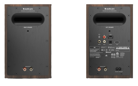 Audio Pro A28 Multiroom-Regallautsprecher in Walnuss