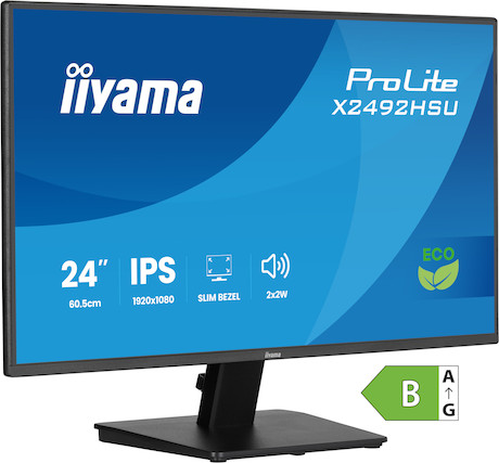 iiyama ProLite X2492HSU-B1 24" IPS-Full-HD-Panel mit 4-seitigem Slim-Bezel