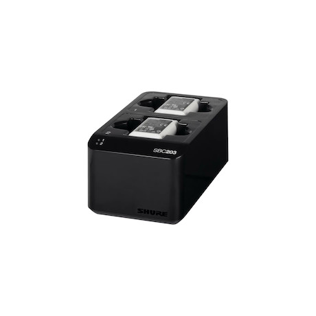 Shure SBC203 2-fach-Ladestation für SB903 Lithium-Ionen-Akkus - Demoware