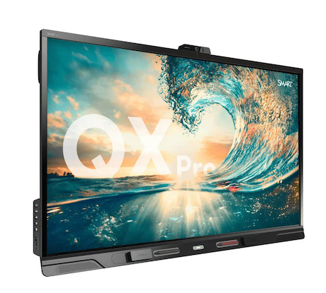 SMART Board QX265-V2-Pro-5A 65" All-in-One 4K Interaktives Display mit iQ Pro, UHD 120° Kamera und S