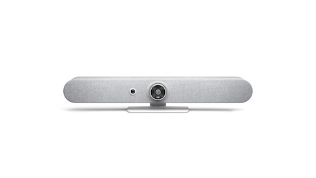 Logitech Rally Bar Mini Konferenzkamera mit 3840 x 2160 4K UHD, 8,3 MP, 30 fps & 120° in weiß für kl