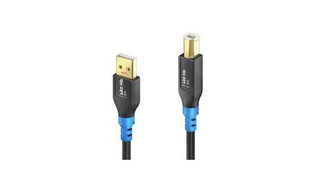 Purelink FI-U200-030 USB 2.0 USB-A auf USB-B Kabel, schwarz, 3 m